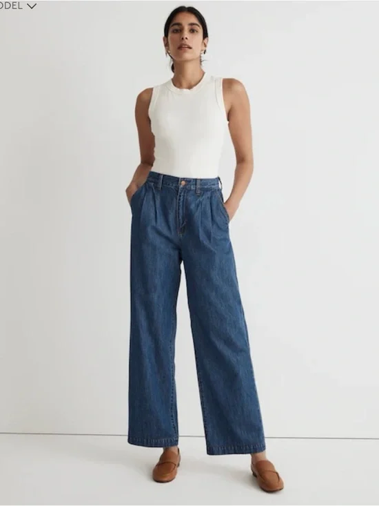 Madewell Harlow Wide-Leg Jeans Size 27 - Picture 1 of 8